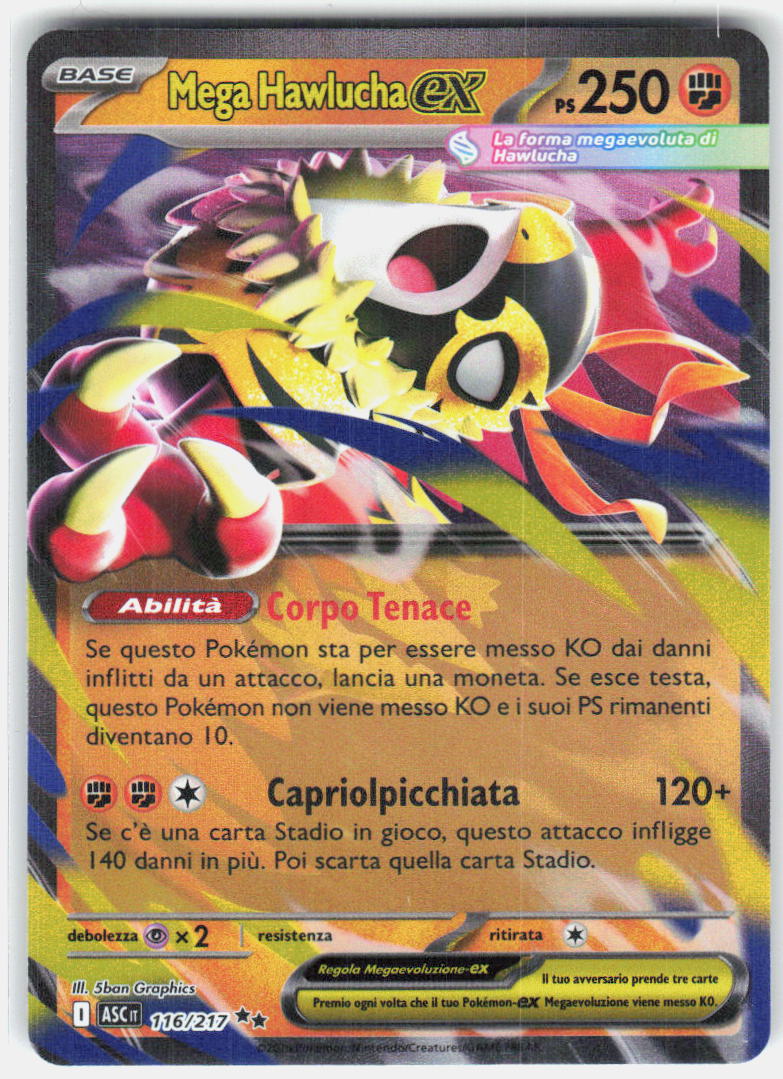 Mega Hawlucha ex ME: Ascended Heroes 116/217