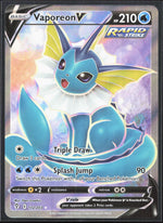 Vaporeon V (Full Art) Ultra Rare SWSH07: Evolving Skies 172/203