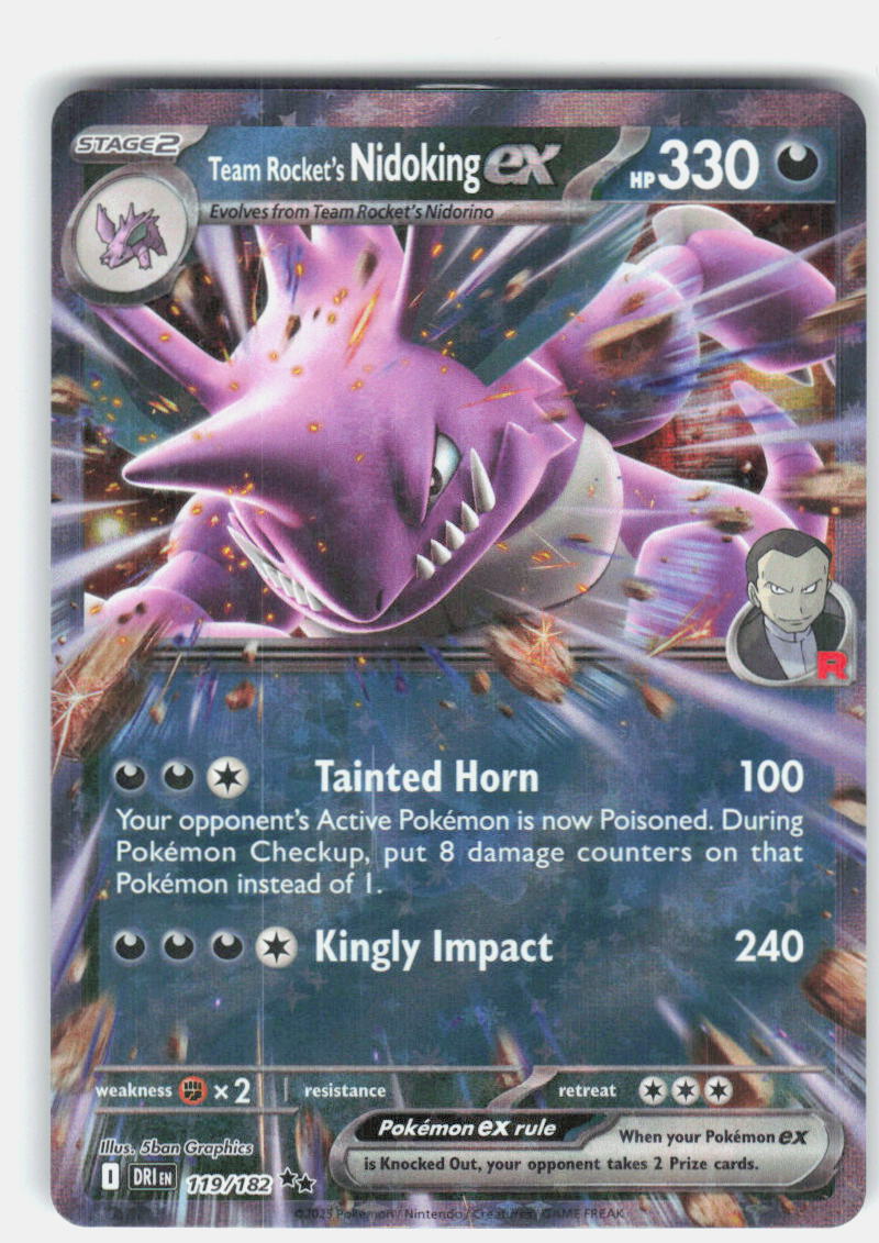 Team Rocket's Nidoking ex SV10: Destined Rivals 119/182