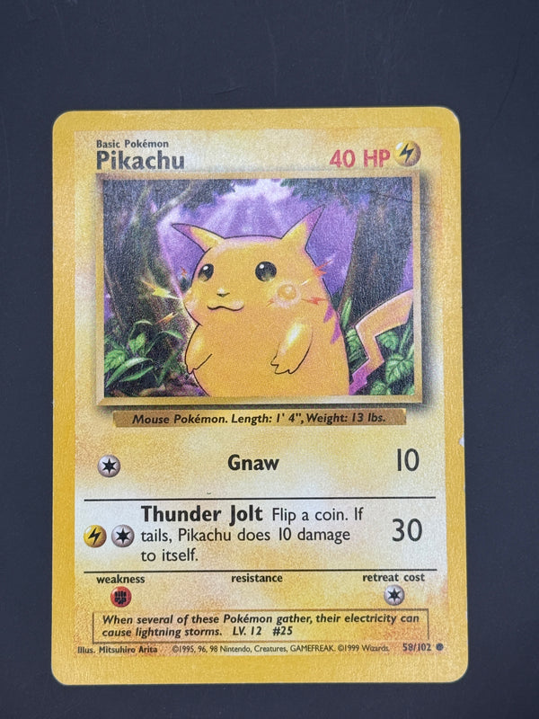 Pikachu 58/102 Base Set