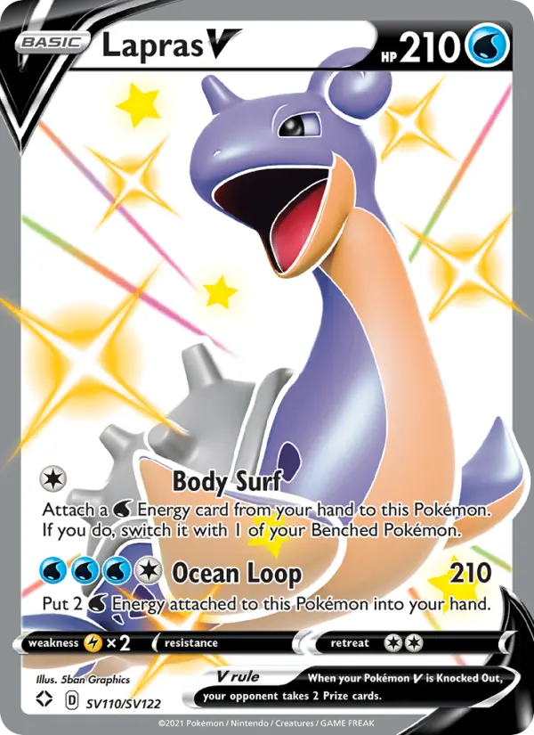 Lapras V SV110/SV122 Shining Fates