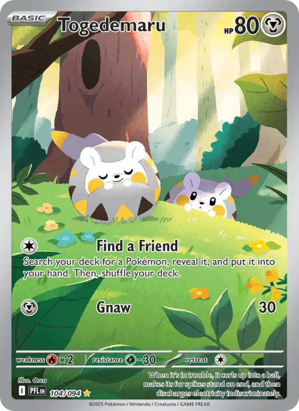 Togedemaru IR 104/094 Phantasmal Flames