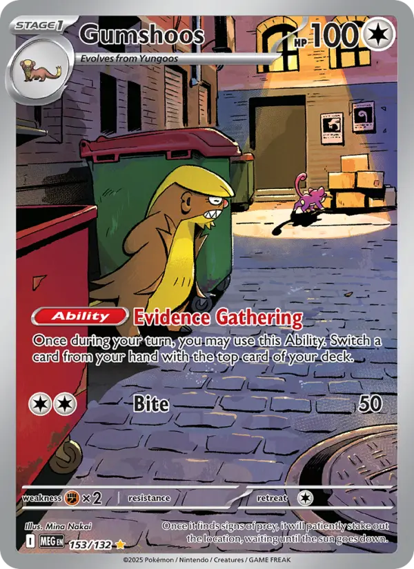 Gumshoos IR 153/132 Mega Evolution