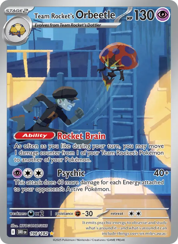 Team Rocket's Orbeetle IR 198/182 Destined Rivals