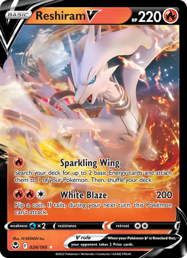 Reshiram V 024/195 Silver Tempest