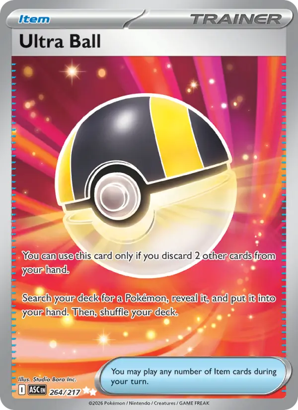 Ultra Ball Ultra Rare 264/217 Ascended Heroes