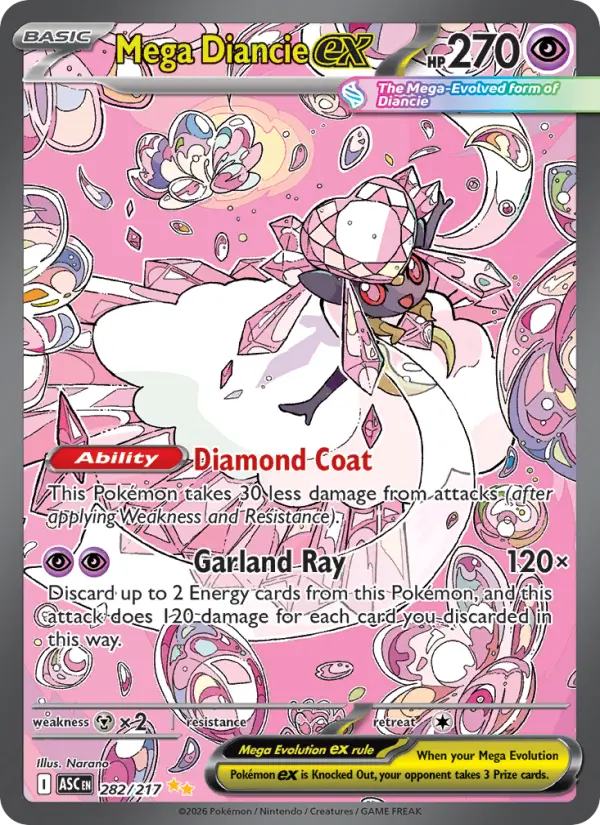 Mega Diancie ex SIR 282/217 Ascended Heroes