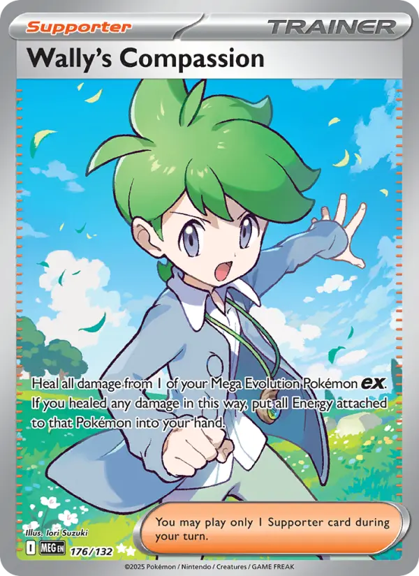 Wally's Compassion Ultra Rare 176/132 Mega Evolution