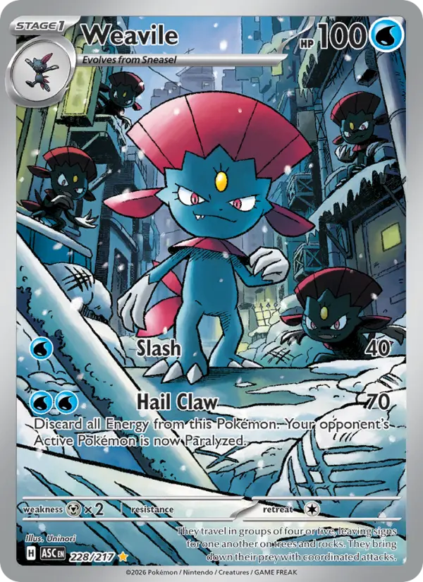 Weavile IR 228/217 Ascended Heroes