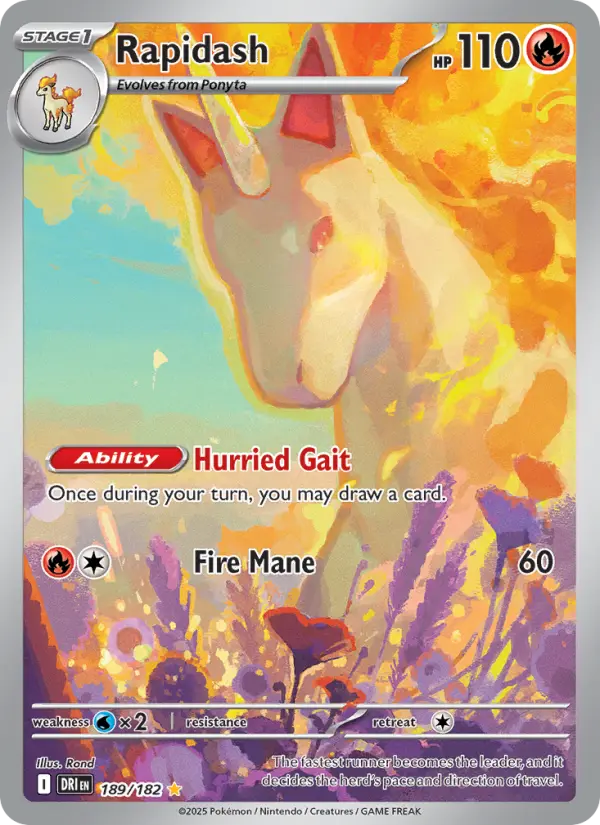 Rapidash IR 189/182 Destined Rivals