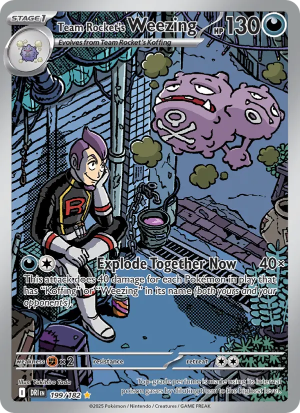 Team Rocket's Weezing IR 199/182 Destined Rivals