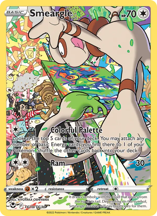 Smeargle Trainer Gallery TG10/TG30 Silver Tempest