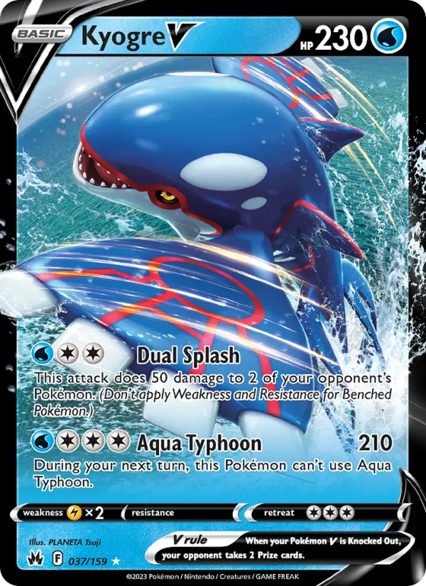 Kyogre V 037/159 Crown Zenith