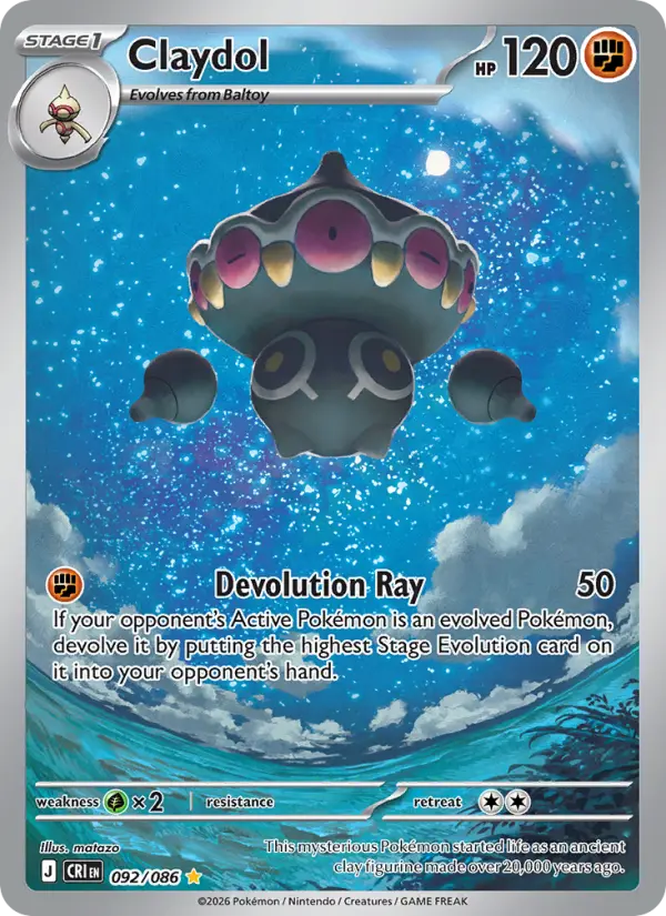 Claydol IR 092/086 Chaos Rising