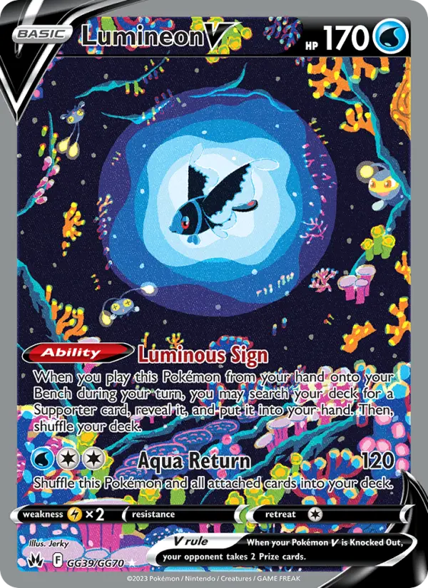 Lumineon V Galarian Gallery GG39/GG70 Crown Zenith