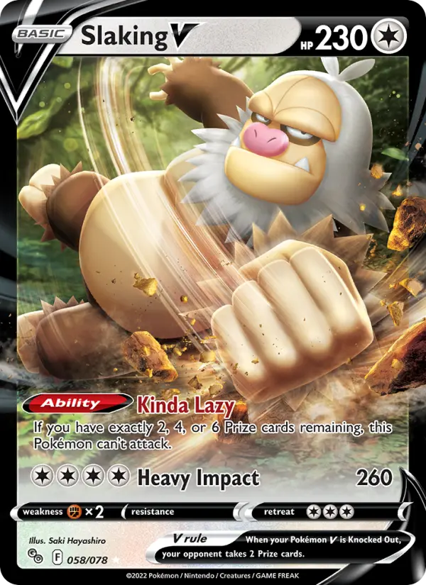 Slaking V 058/078 Pokémon GO