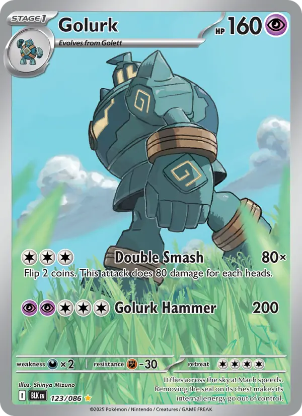 Golurk IR 123/086 Black Bolt