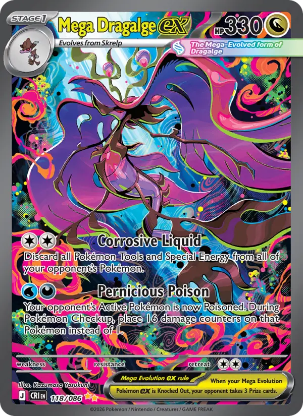 Mega Dragalge ex SIR 118/086 Chaos Rising