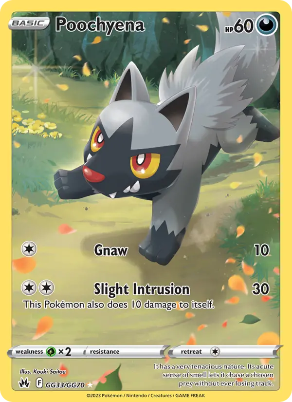 Poochyena Galarian Gallery GG33/GG70 Crown Zenith