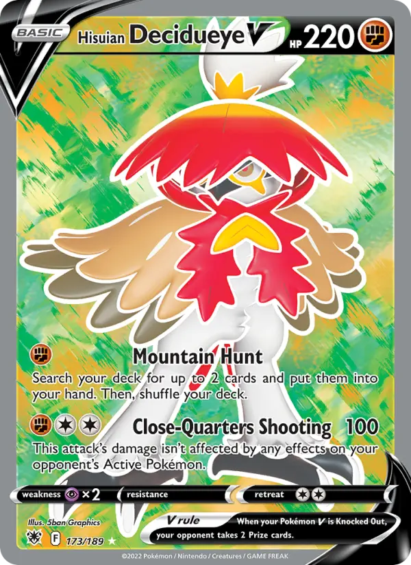 Hisuian Decidueye V Full Art 173/189 Astral Radiance