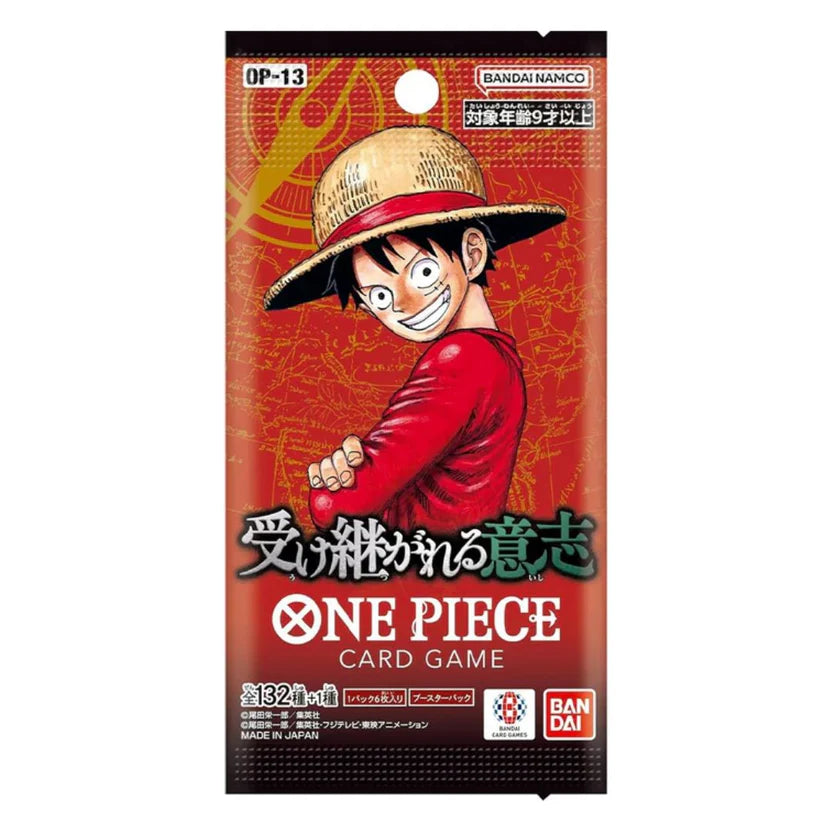 One Piece Card Game: OP13 - Carrying on His Will Booster Pack (JP) (24st för en box)