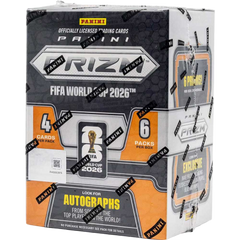 PANINI: Prizm FIFA World Cup 2026 Soccer Blaster Box – Retail (6 Packs) [Orange, Black & Grey]